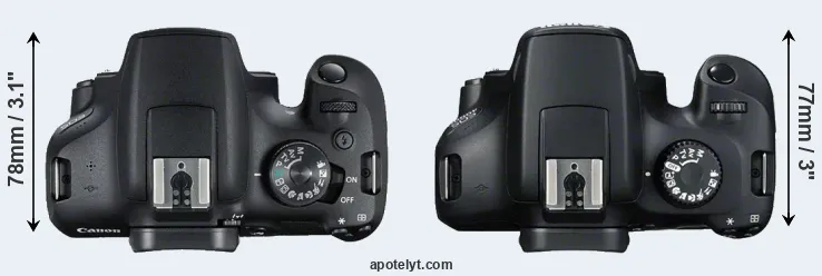 Compare 2000D versus 4000D top