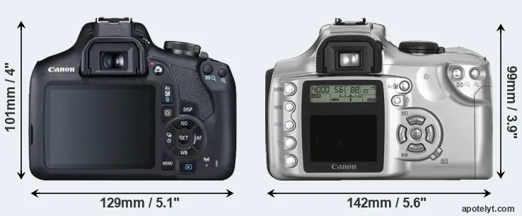 Comparison 2000D or Rebel rear
