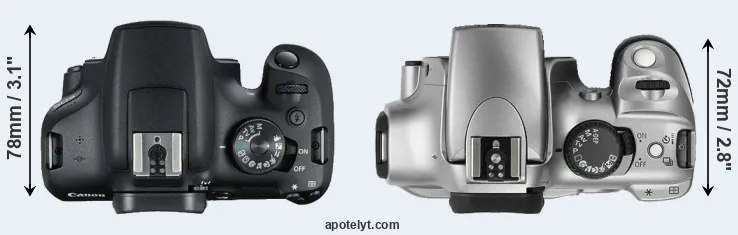 Compare 2000D versus Rebel top