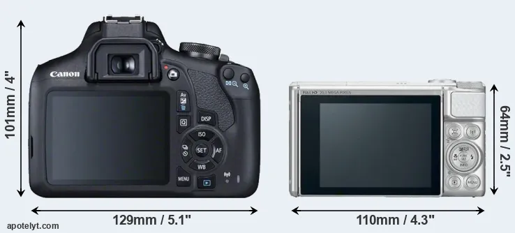 Comparison 2000D or SX730 rear