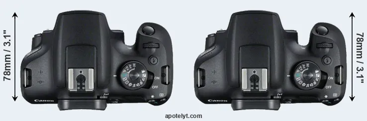 Compare 2000D versus T7 top