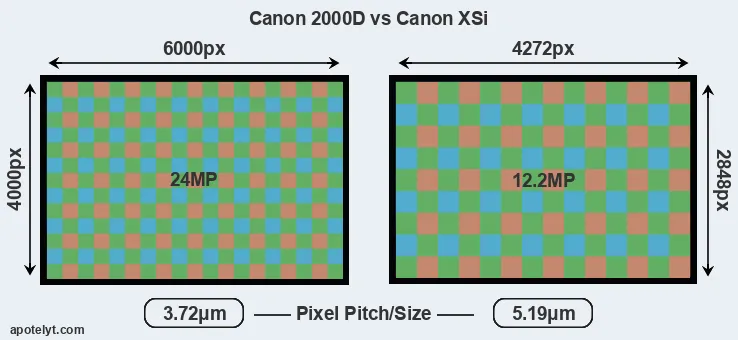 2000D versus XSi MP