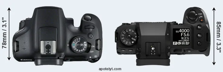 Compare 2000D versus X-H2S top