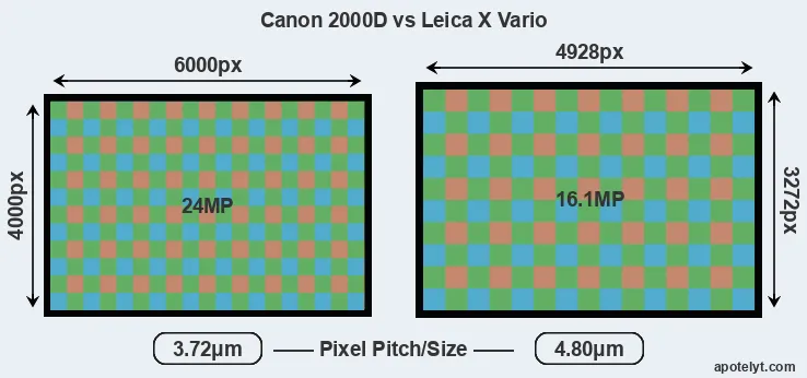 2000D versus X Vario MP