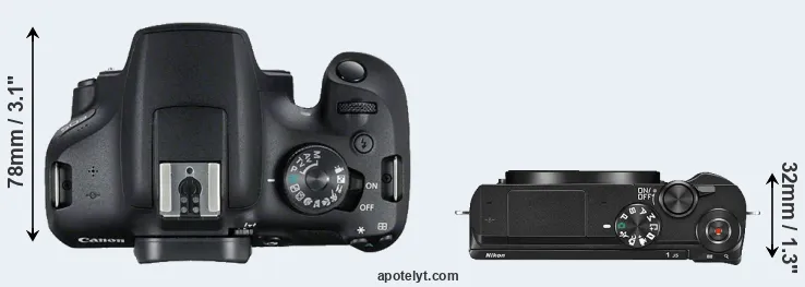 Compare 2000D versus J5 top