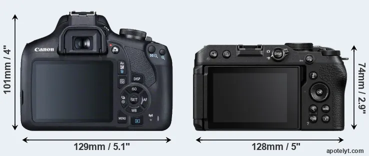 Comparison 2000D or Z30 rear