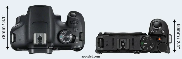 Compare 2000D versus Z30 top