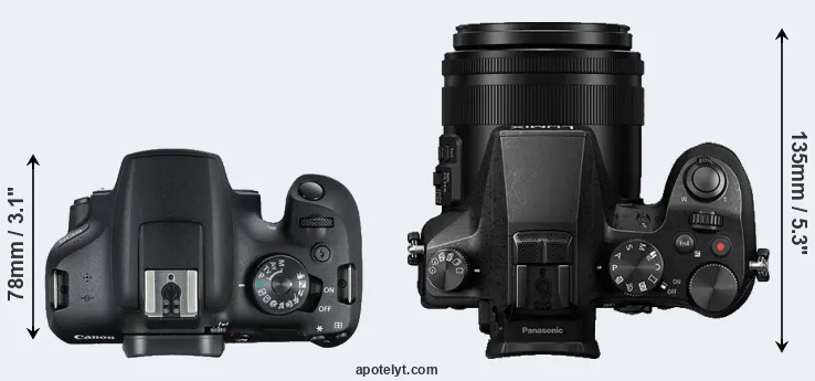 Compare 2000D versus FZ2000 top