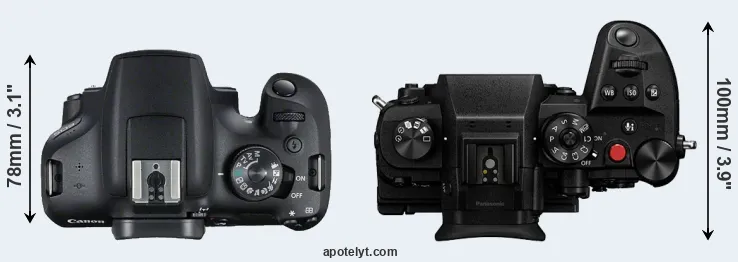 Compare 2000D versus GH6 top