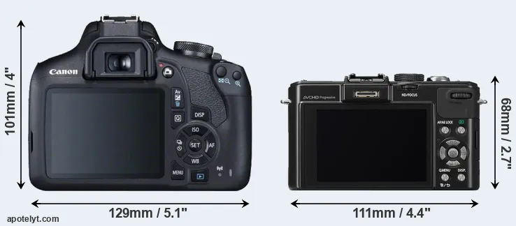 Comparison 2000D or LX7 rear