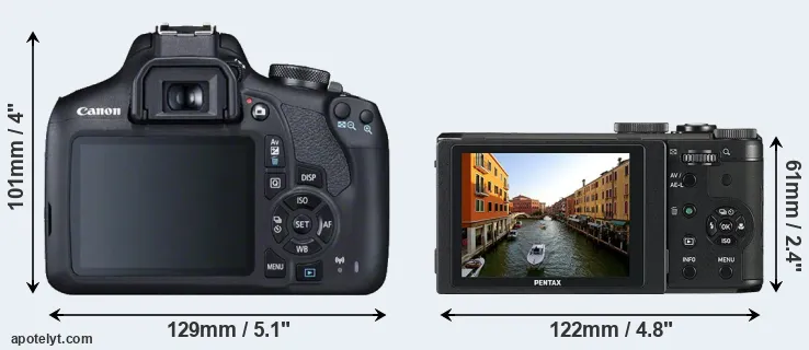 Comparison 2000D or MX-1 rear