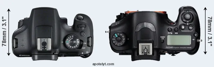 Compare 2000D versus A99 top