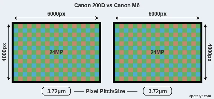 200D versus M6 MP