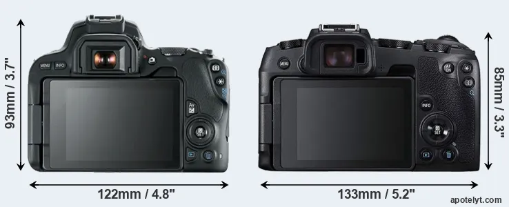 Comparison 200D or RP rear