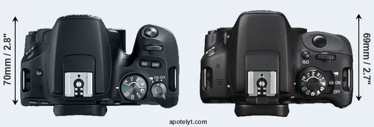 Compare 200D versus SL1 top