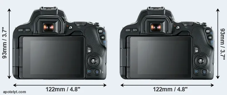 Comparison 200D or SL2 rear