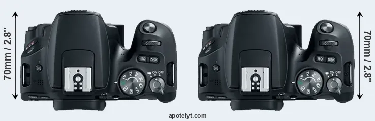 Compare 200D versus SL2 top