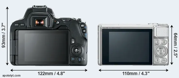 Comparison 200D or SX730 rear