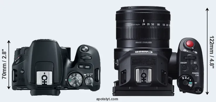 Compare 200D versus XC10 top