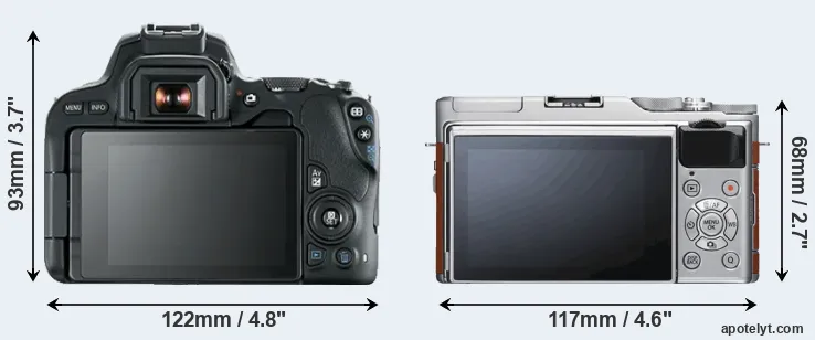 Comparison 200D or X-A5 rear