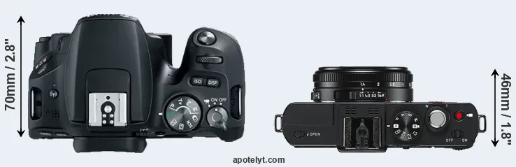 Compare 200D versus D-LUX 6 top