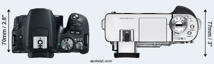 Compare 200D versus Digilux 3 top