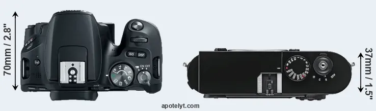 Compare 200D versus M9 top