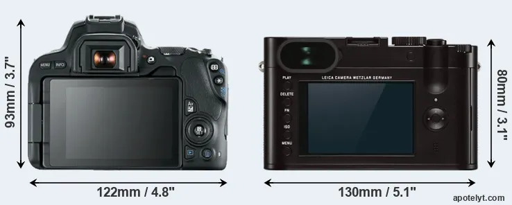 Comparison 200D or Q Typ 116 rear