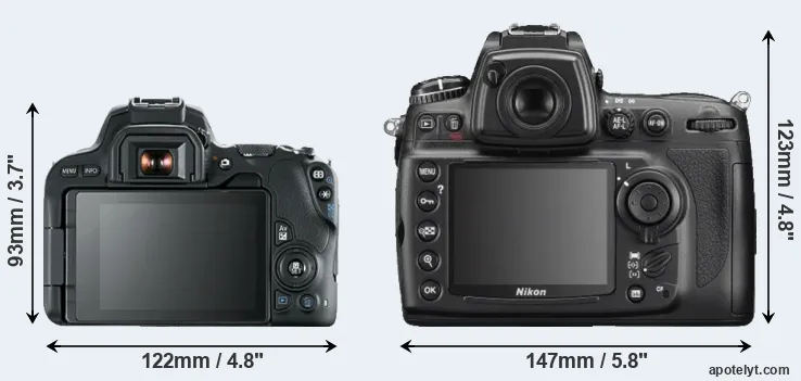 Comparison 200D or D700 rear