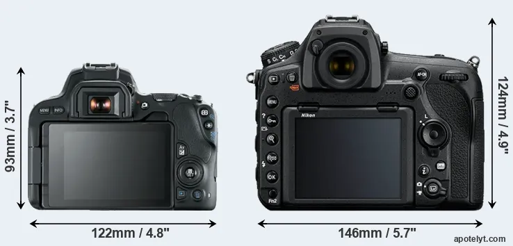 Comparison 200D or D850 rear