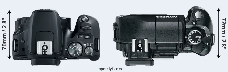 Compare 200D versus E-330 top