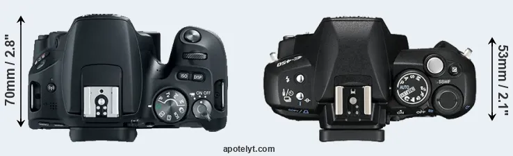 Compare 200D versus E-450 top