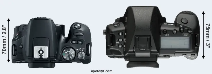 Compare 200D versus E-5 top