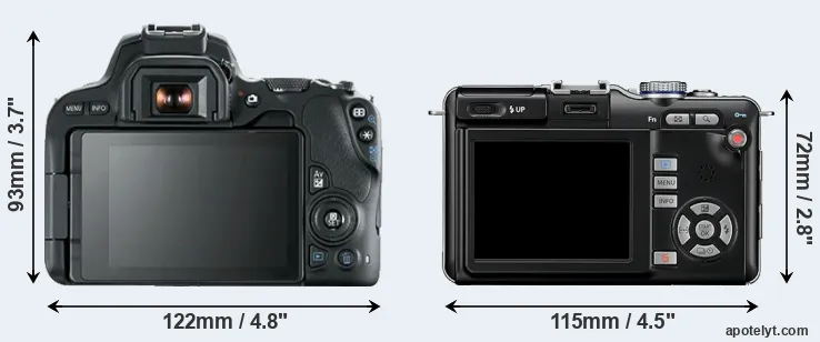 Comparison 200D or E-PL1 rear