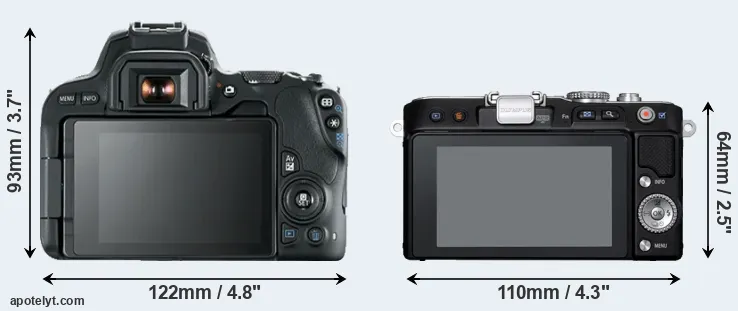 Comparison 200D or E-PL3 rear