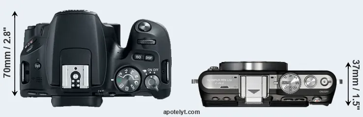 Compare 200D versus E-PL3 top