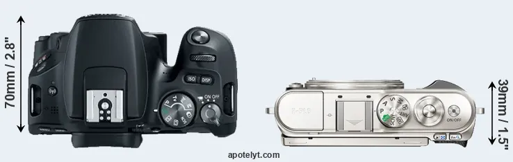 Compare 200D versus E-PL9 top