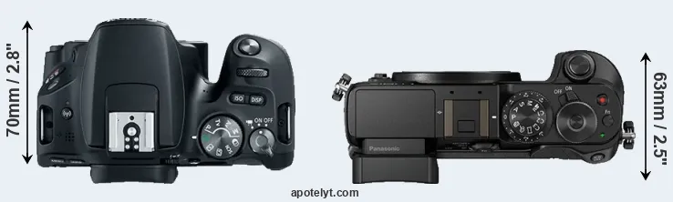 Compare 200D versus GX8 top
