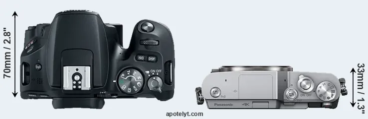 Compare 200D versus GX800 top