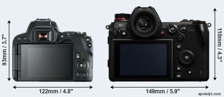 Comparison 200D or S1 rear