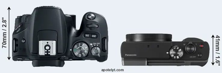 Compare 200D versus ZS70 top