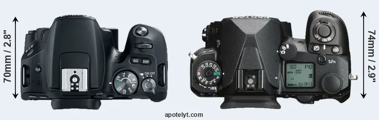 Compare 200D versus K-3 III top