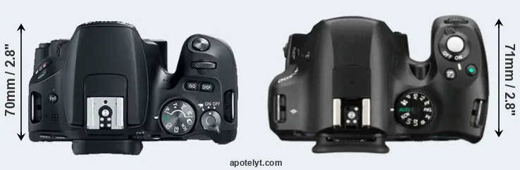 Compare 200D versus K-500 top