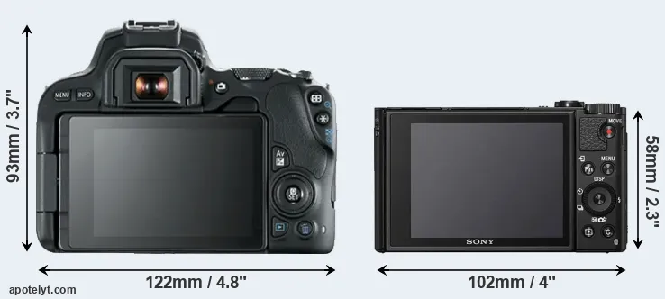 Comparison 200D or HX99 rear