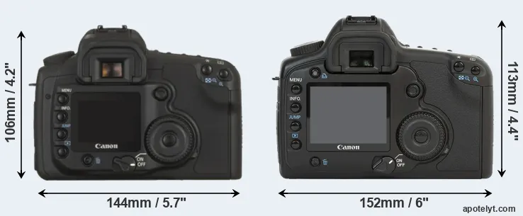 Comparison 20D or 5D rear