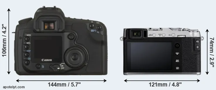 Comparison 20D or X-E3 rear