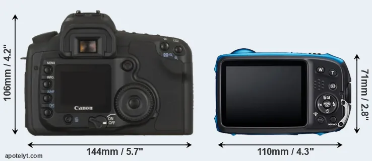 Comparison 20D or XP140 rear
