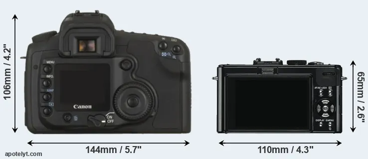 Comparison 20D or D-LUX 5 rear