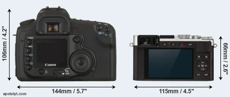Comparison 20D or D-LUX 7 rear