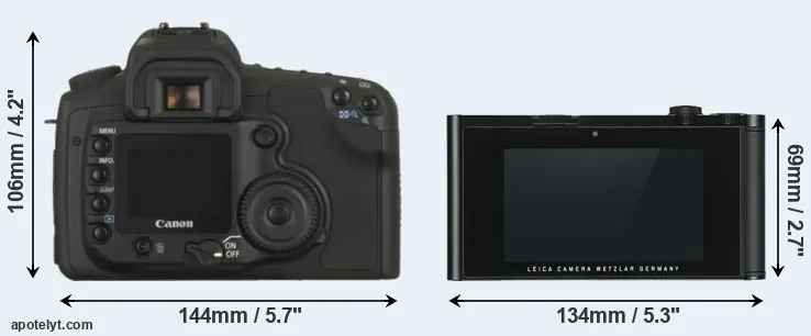 Comparison 20D or TL rear